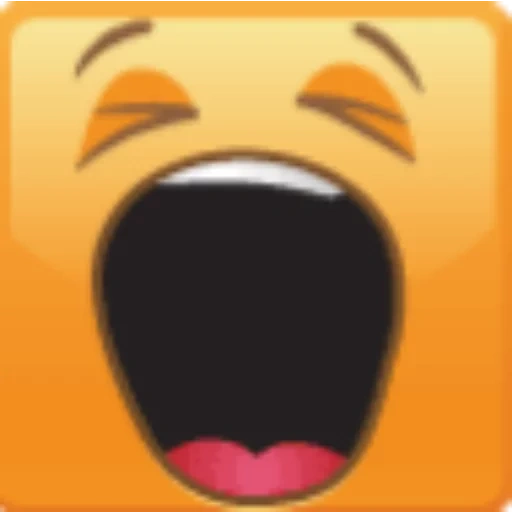 Telegram sticker  emoji, emoji, smiling face laughter, smile with your mouth open,