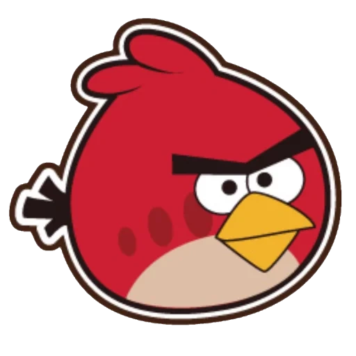 Telegram sticker  angry birds, red engeli bird, angry birds red, blackbird angry birds, red bird angry birds,