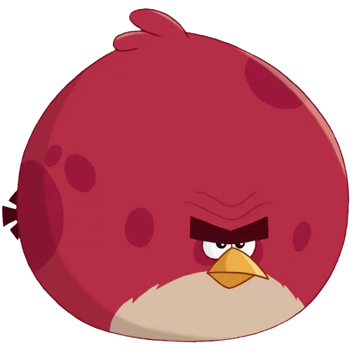 Telegram sticker  angry birds, terence angry birds, terence engeli boez, angry birds, terrence the engley bird,