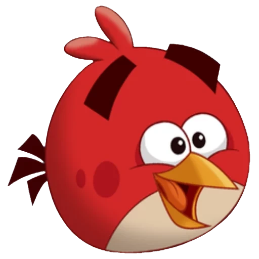 Telegram sticker  angry birds, engley bird red, engley bird red, angry birds by engeli bourds, engliboz red bird,