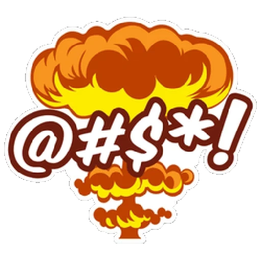 Telegram sticker  explosion, logo, explosion vector, comic bam creator, cartoon explosions,
