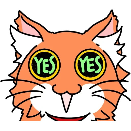Telegram sticker  red cat, orange cat, orange cat,
