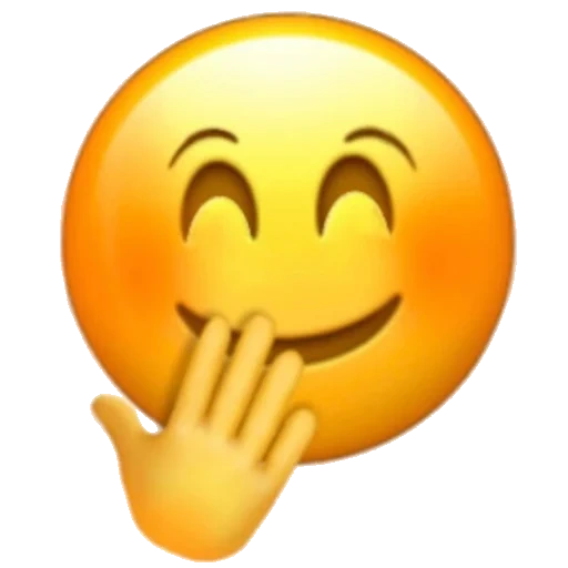Telegram sticker  emoji, smileik's hand, emoji smileik, smiley watsap laughter, smiley clicking your mouth,