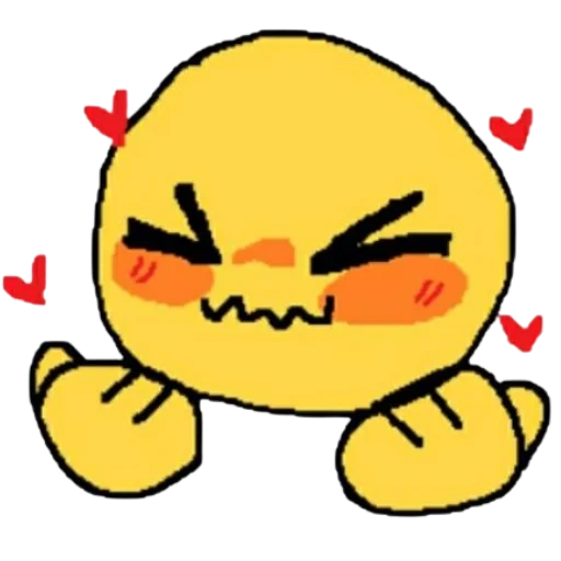 Telegram sticker  anime, smile, emoji is sweet, lovely smiles, the emoticons are cute,