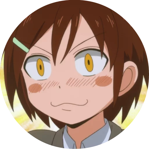 Telegram sticker  anime, chen gongzi, anime baby, bright saburo, danshi koukouusei no nichijou,