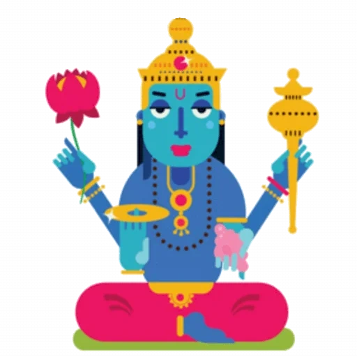 Telegram sticker  asian, hindu god, indian gods, indian godon, chinese deities vector,