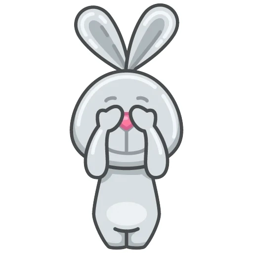 Telegram sticker  bunny, bunny, ushastik,
