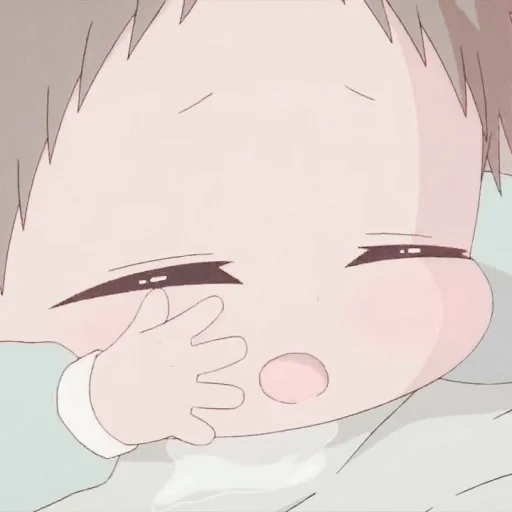 Telegram sticker  picture, anime cheeks, anime cute, anime characters, kotaro anime baby,