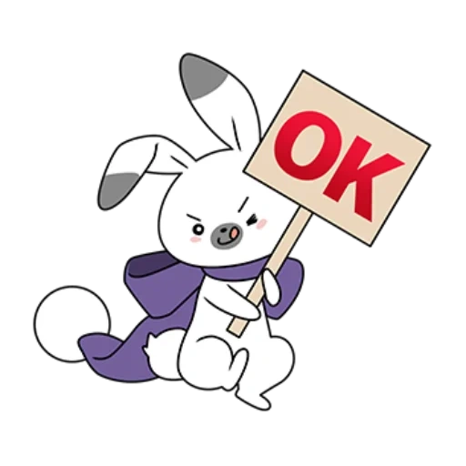 Telegram sticker  text, little rabbit, rabbit, little rabbit, a sketch of a rabbit,