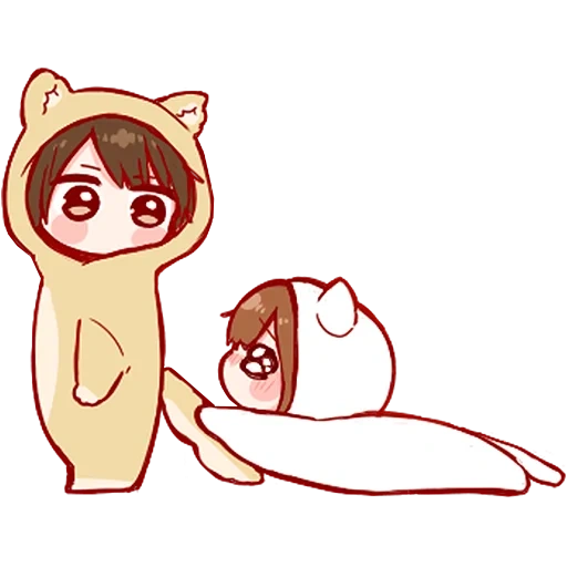 Telegram sticker  cat, red cliff, anime nyashki, it's love 9, white monkey,