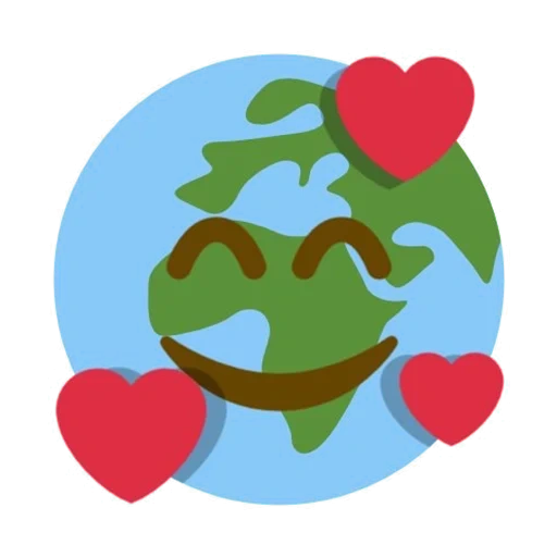 Telegram sticker  emoji earth, earth is a symbol, application earth,
