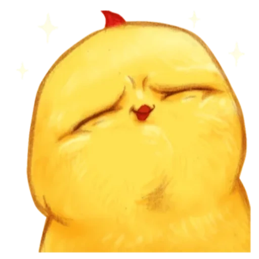 Telegram sticker  funny, chicken, character, lovely pattern, animals are cute,