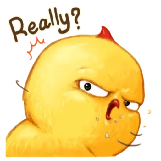 Telegram sticker  chicken, cheez-it, character, evil chicken,