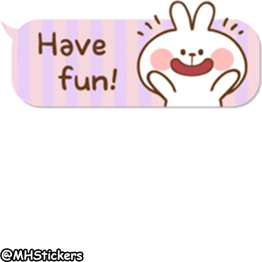 Telegram sticker  lovely, the best, rabbit,
