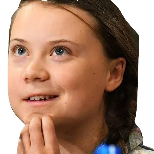 Telegram sticker  girl, young woman, greta tunberg, greta turnberg, greta tunberg cute,