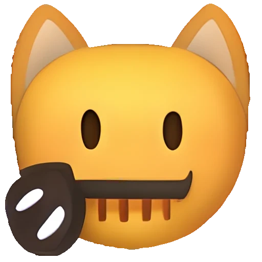 Telegram sticker  emoji, emoji, smiling-faced cat, cat expression, emoji,