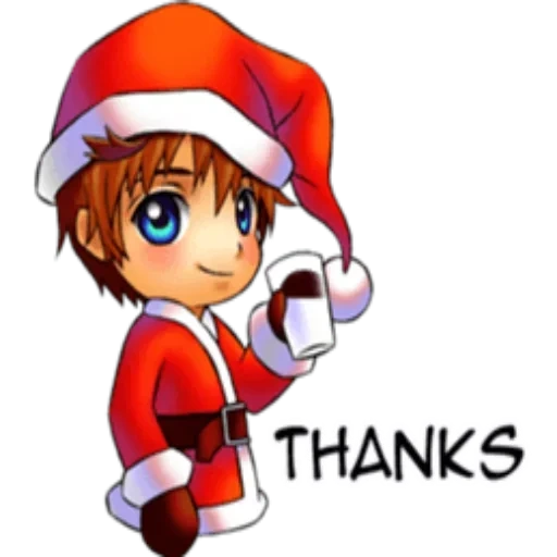 Telegram sticker  young, picture, new year's edgor anime,