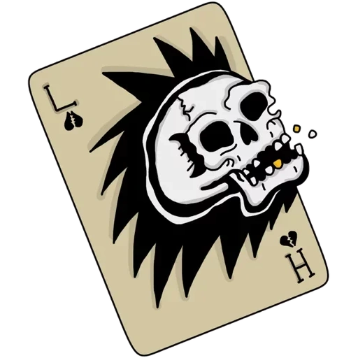 Telegram sticker  skull, symbol, death,