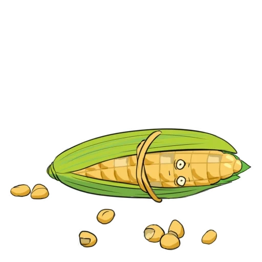 Telegram sticker  bay, corn, excite,