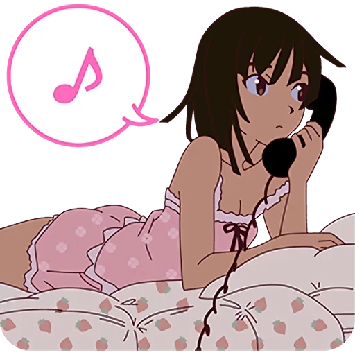 Telegram sticker  anime, arts anime, monogatari, anime anime, bakemonogatari nadeko,