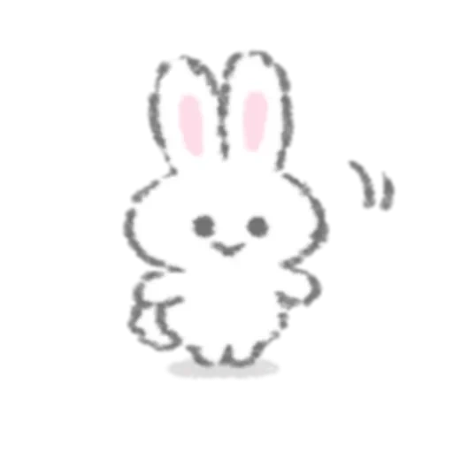 Telegram sticker  little rabbit, little rabbit, cute little rabbit, rabbit pattern,