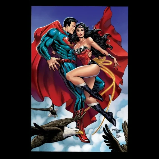 Telegram sticker  wonder woman, superman van der woman, superman miracle woman, vander woman super girl love, wonder woman vs superman art,