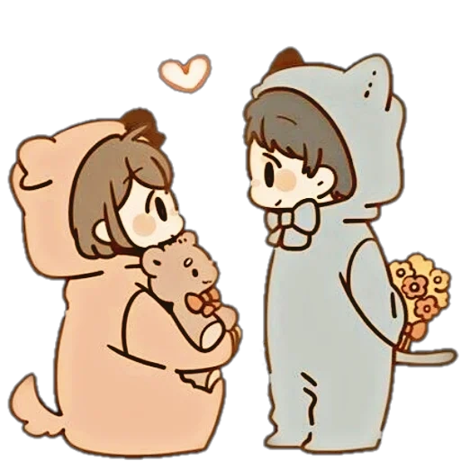 Telegram sticker  cartoon cute, cute cartoon couple, lovely couple pattern, lovely couple pattern, lovely cartoon pattern,