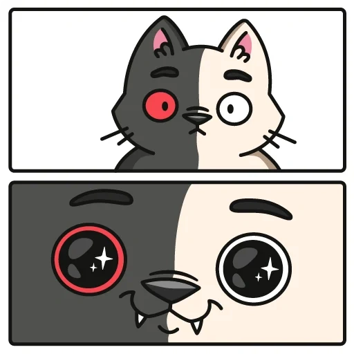 Telegram sticker  cat, cat, cats, cat stickers, drawings of cute cats,