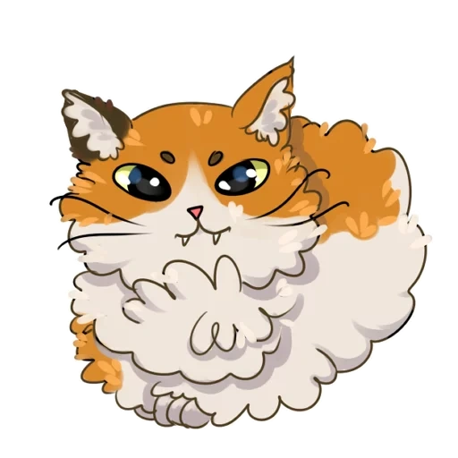 Telegram sticker  seal, fluffy, cats are furry, a furry seal,