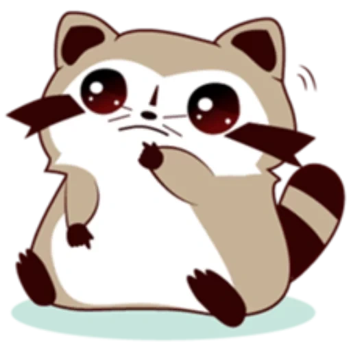 Telegram sticker  raccoon, joke, lucky raccoons, raccoon drawing,