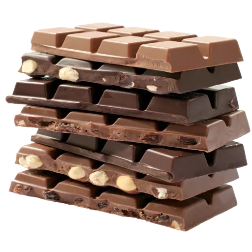 Telegram sticker  milk chocolate, chocolate with a white background, chocolate with a white background, chocolate is white brown, chocolate transparent background,