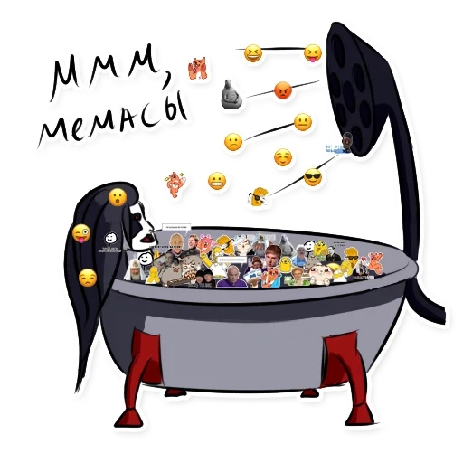 Telegram sticker  food, illustration, the objects of the table,