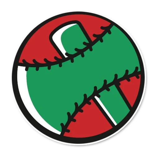 Telegram sticker  logo, baseball, clipart ball, the emblem of kalita softball, communist mapper,