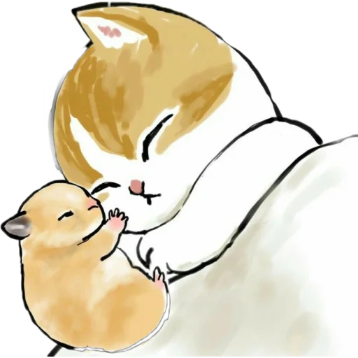Telegram sticker  cat, moffsa cat 2, seal diagram, illustrated cat, cute cat pattern,