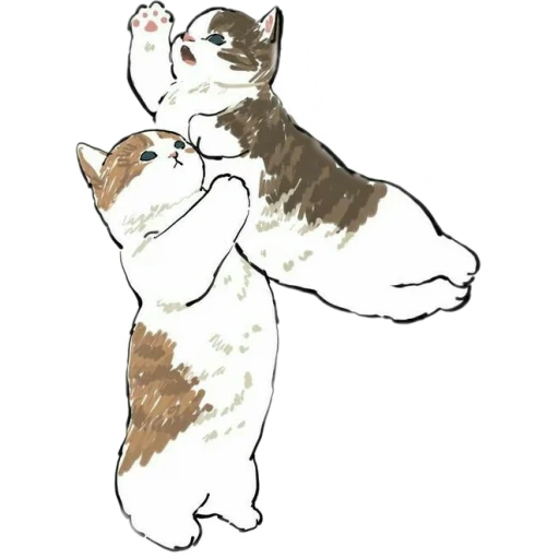 Telegram sticker  mofsund seal, seal diagram, illustrated cat, cute cat pattern, cute animal patterns,