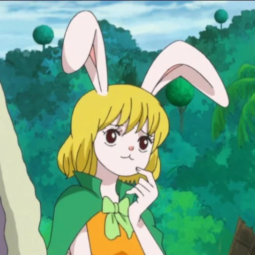 Telegram sticker  anime cute, waifa anime, carrot van pis, anime characters, one piece carrot,