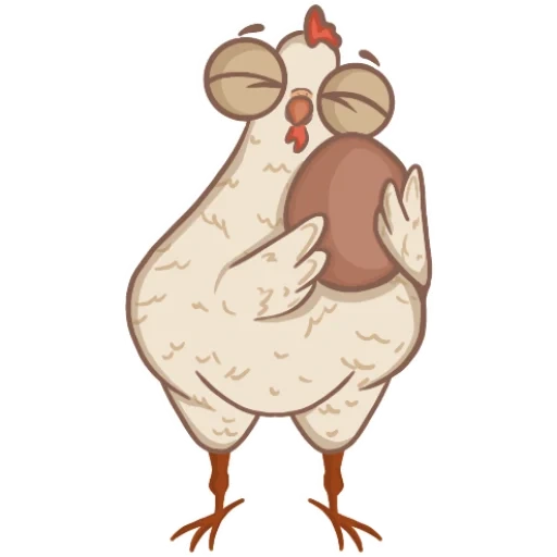 Telegram sticker  chicken, chicken illustrations,