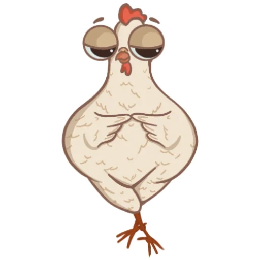 Telegram sticker  chicken, chicken stripes, chicken clip,