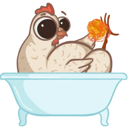 Telegram sticker  foby, duck bath, owl bath, owl bathroom,