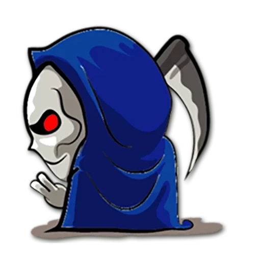 Telegram sticker  grim reaper, death of the oblique angle, fictional character,
