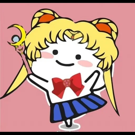 Telegram sticker  sailor moon, the cute anime, anime sailor moon, characters sailor moon, hello kitty silor moon,