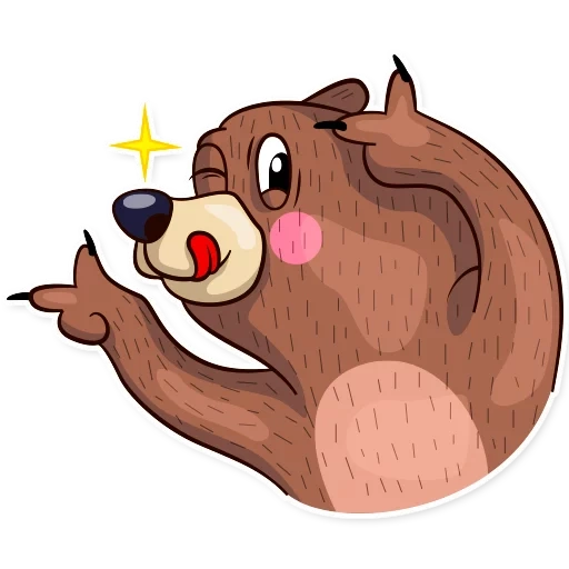 Telegram sticker  bear, bear, dear bear, lovely bears,