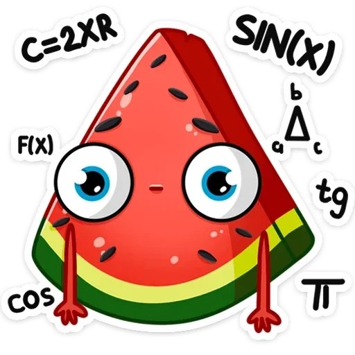 Telegram sticker  lovely, radik, watermelon radik,
