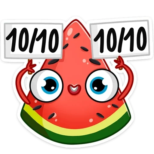 Telegram sticker  radik, watermelon, watermelon radik, donat arbuz, cute drawings stickers,