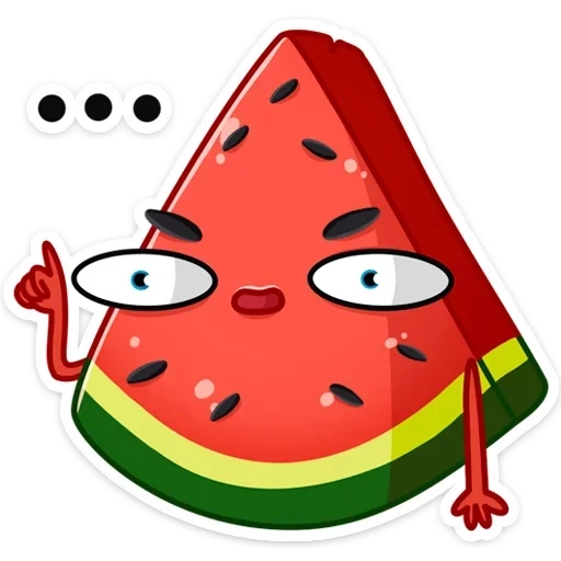 Telegram sticker  watermelon, radik, watermelon radik, arbuzik radik,