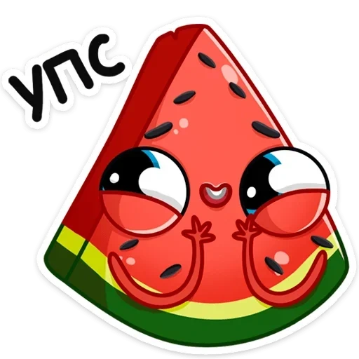 Telegram sticker  lovely, radik, watermelon, watermelon radik, arbuzik radik,