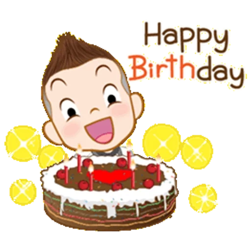 Telegram sticker  happy birthday, happy birthday children's, birthday, happy birthday wishes, happy birthday to me 25 for guys,