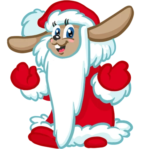 Telegram sticker  new year's day, new year's, happy new year, well new year's day, wait santa claus,