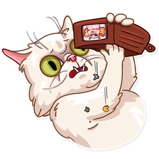 Telegram sticker  cat, pretty cat, cute cats, wilfred warrior,