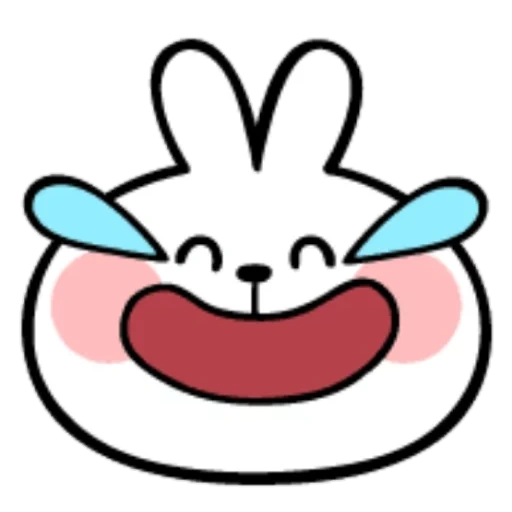 Telegram sticker  hare, little rabbit, rabbit, spoiled rabbit, lovely rabbit pattern,